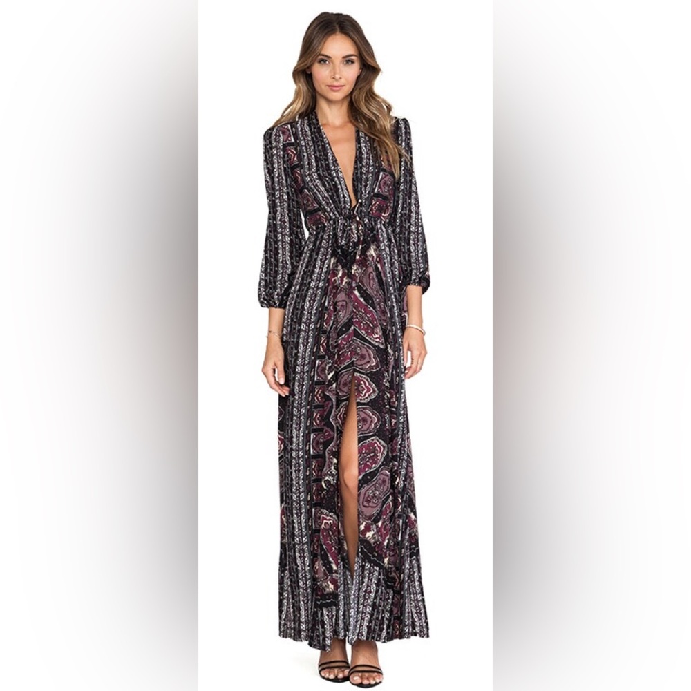 Novella Royal midnight alley dress dark dial maxi dress size xs